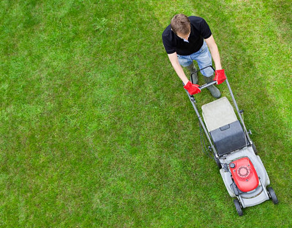 Landscapers providing reliable lawn mowing services
