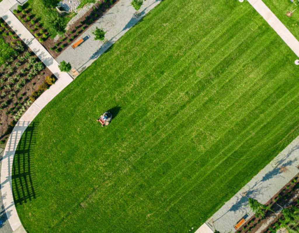 Residential landscaping services including sod installation garden design and lawn upkeep