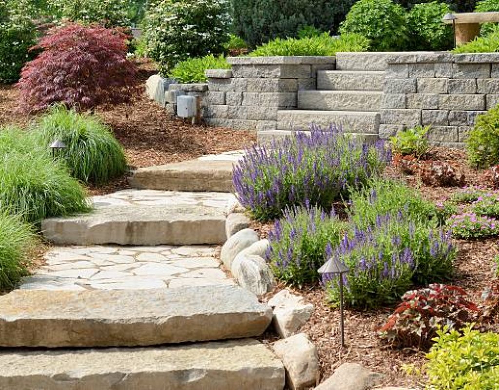 Professional lawn maintenance and planting in Biddeford Maine